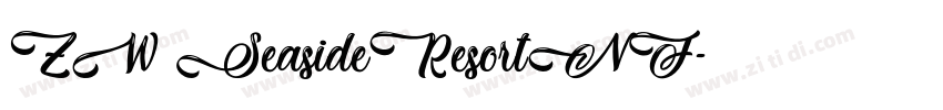 ZW SeasideResortNF字体转换